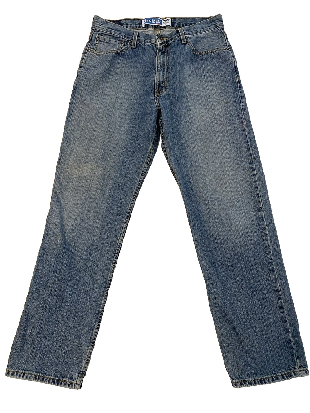 Levis Denzen 285 Mens Jeans Size 32"x31.5" Mid-Rise Medium Wash Straight Leg